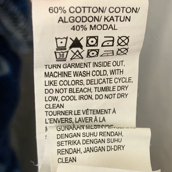 Lucky Lotus Women’s Top Size Medium Cotton/Modal Soft Spring / Summer Wear Blue. - Picture 9 of 17